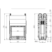 Каминная топка Gavryliv&Sons 90x75, туннельная двойная гильотина