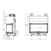 Воздушная каминная топка Gavryliv&Sons 33x100x33x54 