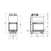 Воздушная каминная топка Gavryliv&Sons 70x50x70x54