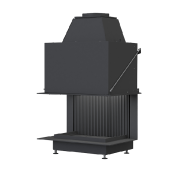 Каминная топка Brunner Urfeuer Panorama 50/44/66/44, открытая, панорама Каминная топка Brunner Urfeuer Panorama 50/44/66/44, открытая, панорама