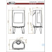 Dovre Sense 303 Three-sided cast iron fireplace