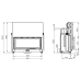 Fireplace insert Gavryliv&Sons 120x52, guillotine