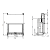 Fireplace insert Gavryliv&Sons 120x80, guillotine